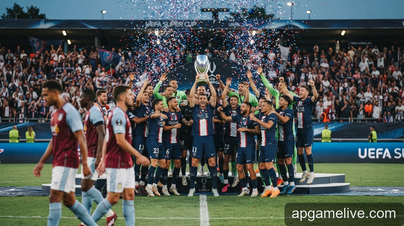 PSG đăng quang Siêu cúp châu Âu 2026: Bản lĩnh nhà vô địch trước Aston Villa